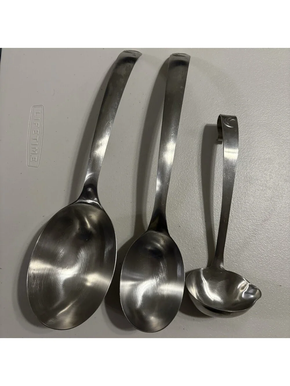 Weight Watchers Easy Measure Portion Control 3 Serving Spoons Stainless Steel